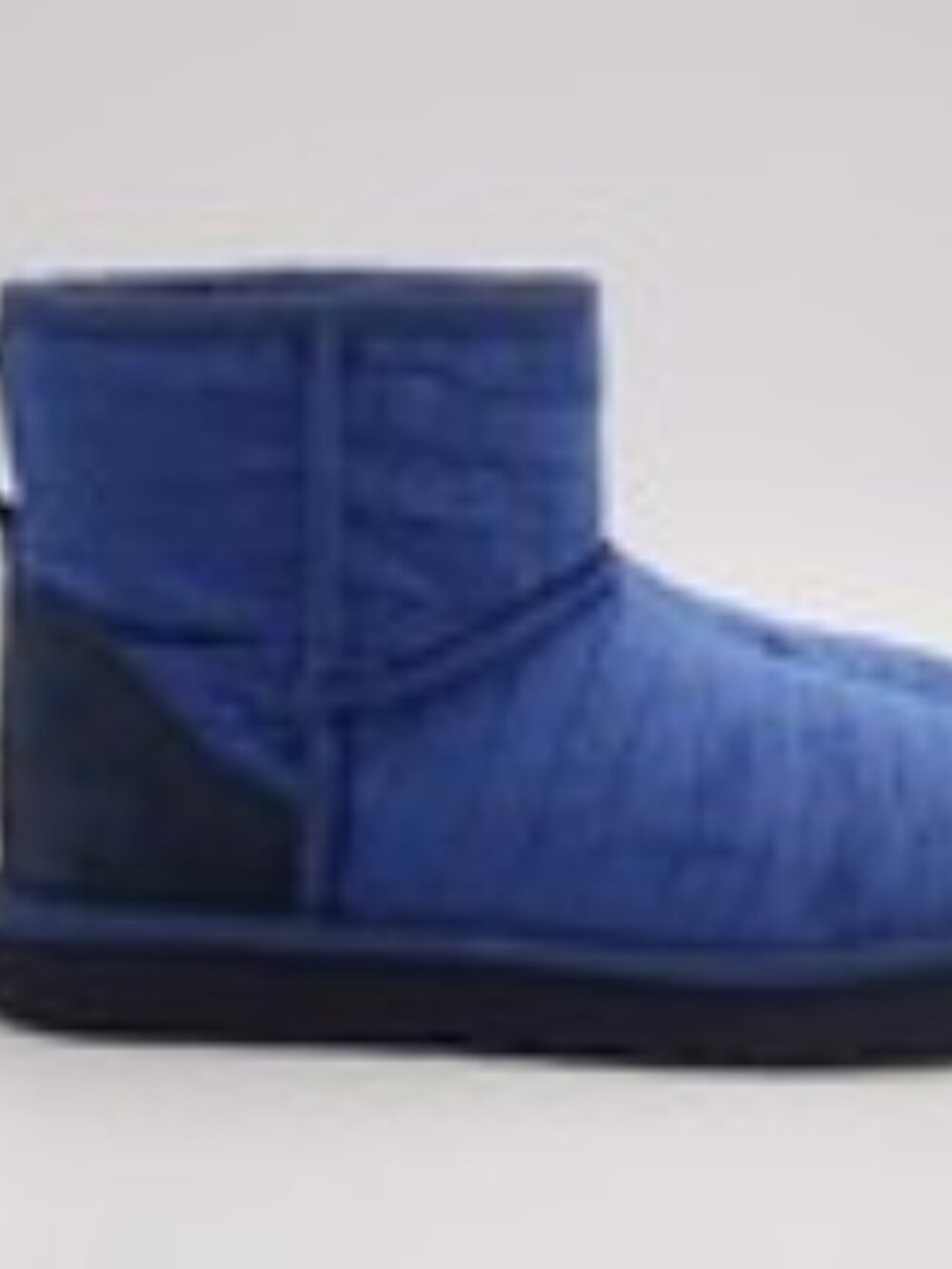 NWT UGG CLASSIC MINI II CROC BOOTS ~ BLUE VELVET ~ 9.5